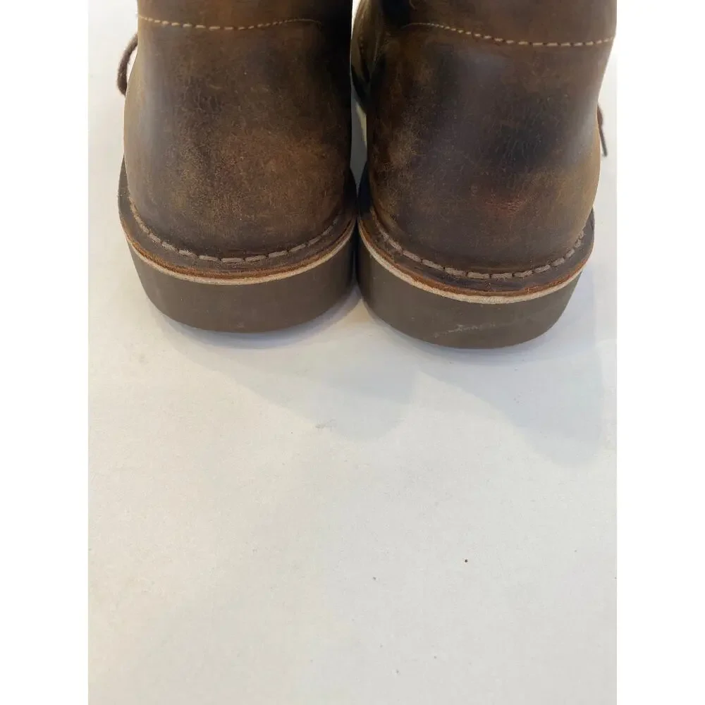 Clarks Men’s Brown Bushacre Chukka Leather Lace Up Shoes EUC Sz 11M Cushioned